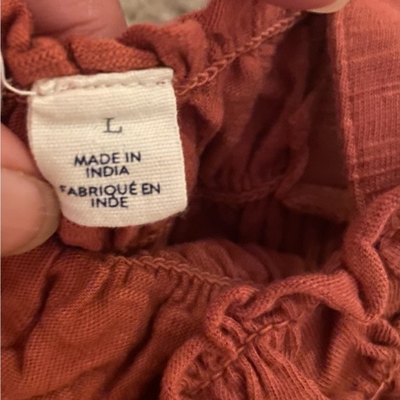 NWOT Women's Melrose and Market Crochet Camisole Rusty Orange Sz L - Picture 3 of 4